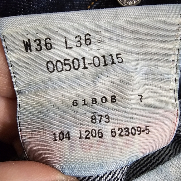 Men's 501 Levi's WPL 423 Button Fly Jeans Size 36x36 - Picture 9 of 16